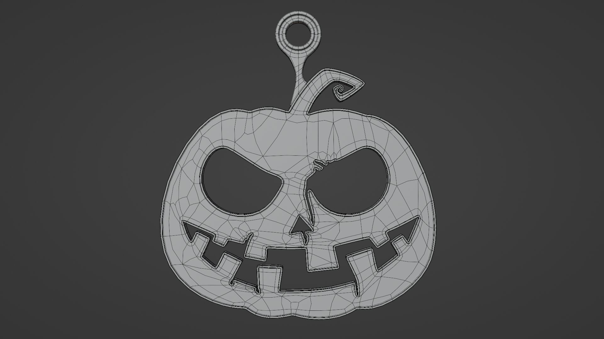 Mad Pumpkin - Printable 3D Pendant preview image 6